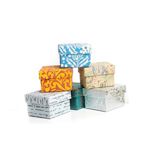 Printed Recycled Paper Gift Box Assorted